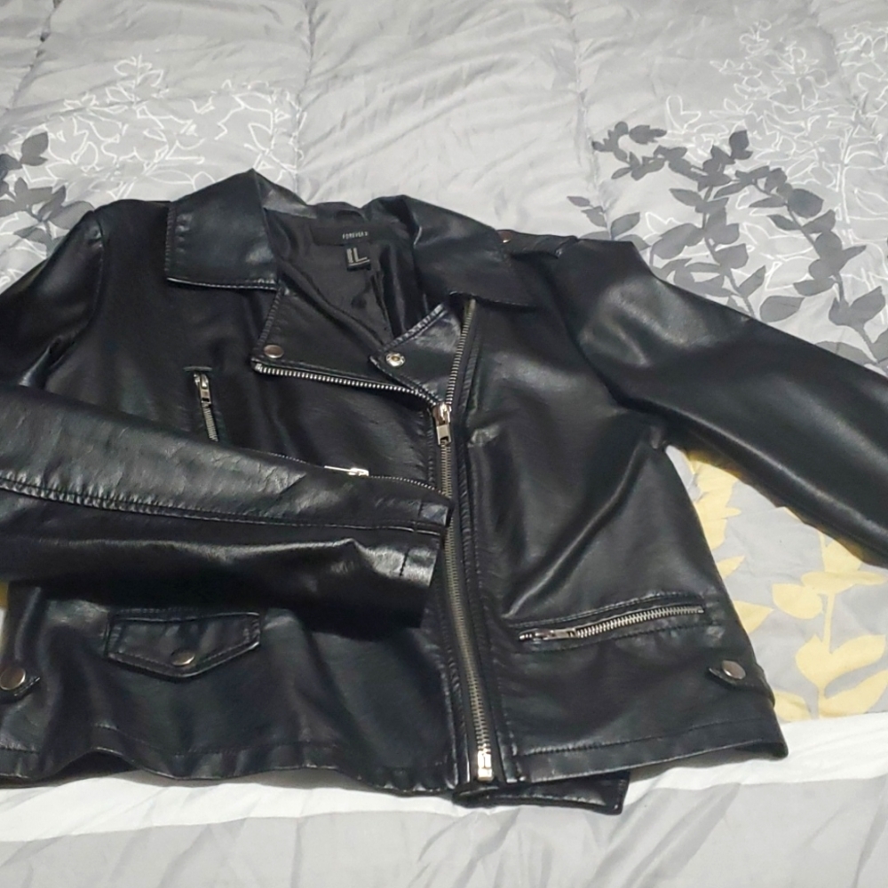 Forever 21 Black Moto Jacket